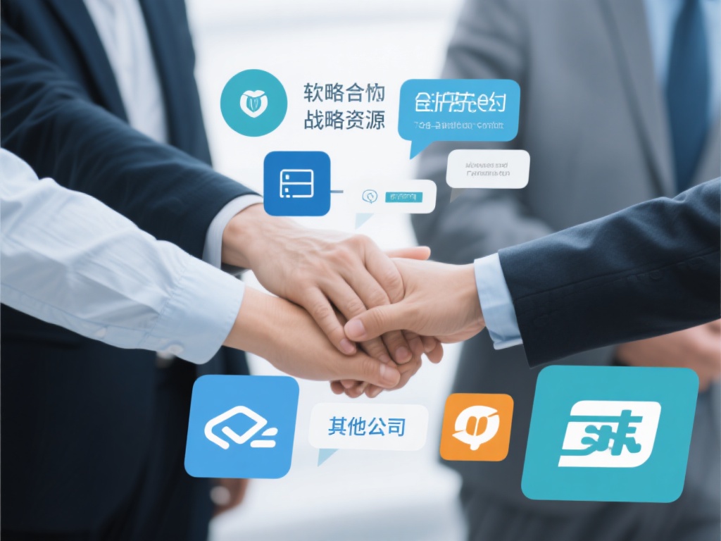 与其他公司或个人建立战略合作关系，也是获得资源的一