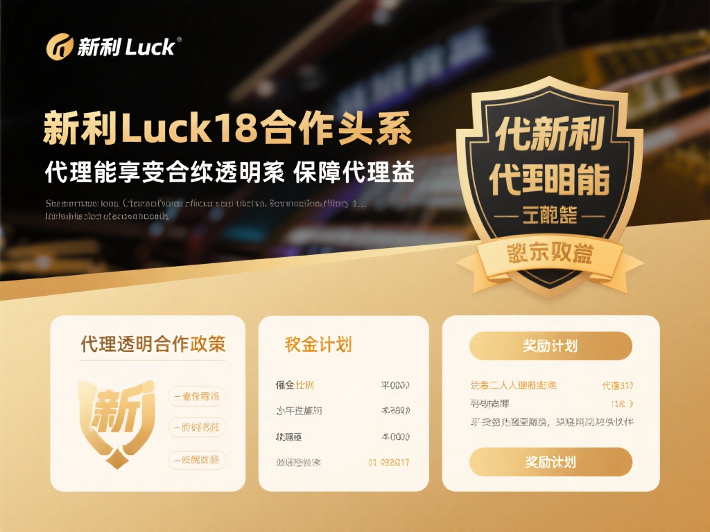 清晰透明的合作政策，保障代理权益
与新利luck